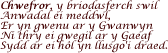Chwefror, y briodasferch swil Anwadal ei meddwl…