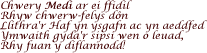 Chwery Medi ar ei ffidil Rhyw chwerw-felys dôn…